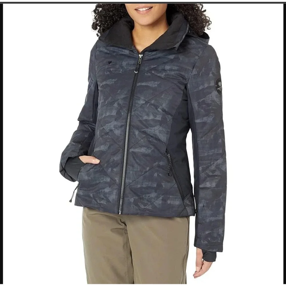 NEW Obermeyer Size 2 Women's Lorena Jacket‎ Winter Snow Ski Snowboard Black